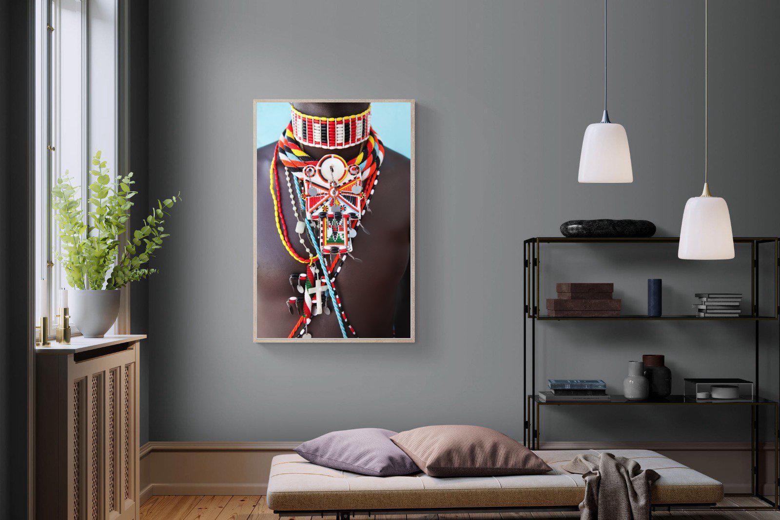 Beaded-Wall_Art-100 x 150cm-Mounted Canvas-Wood-Pixalot
