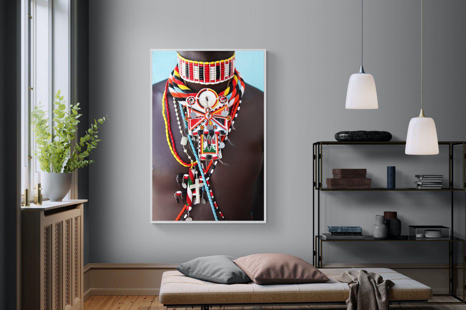 Beaded-Wall_Art-120 x 180cm-Mounted Canvas-White-Pixalot