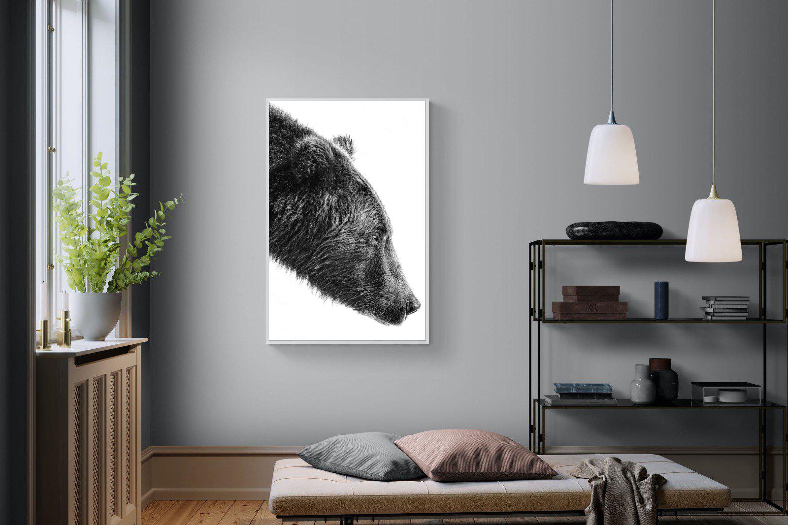 Bear-Wall_Art-100 x 150cm-Mounted Canvas-White-Pixalot