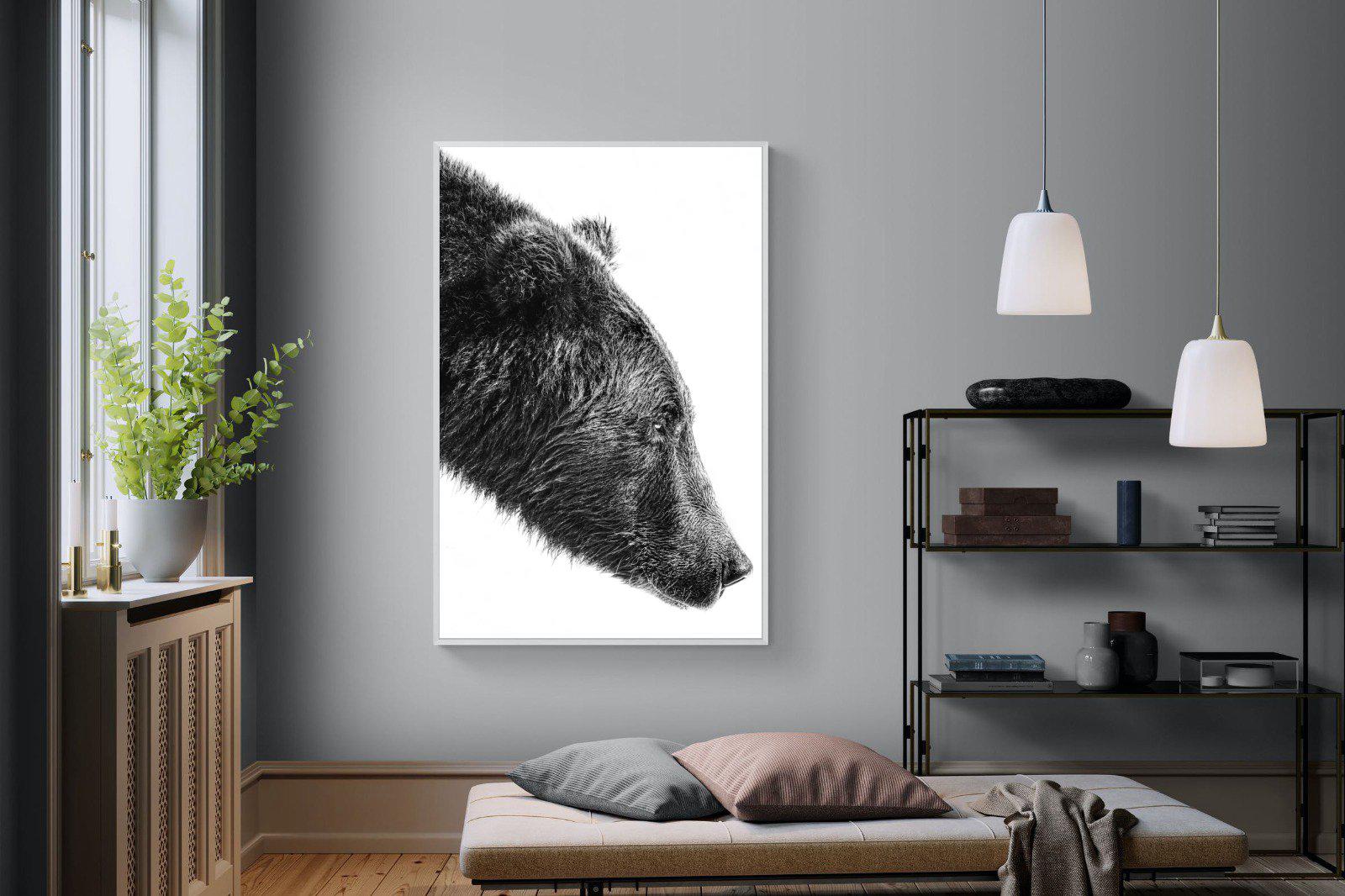 Bear-Wall_Art-120 x 180cm-Mounted Canvas-White-Pixalot