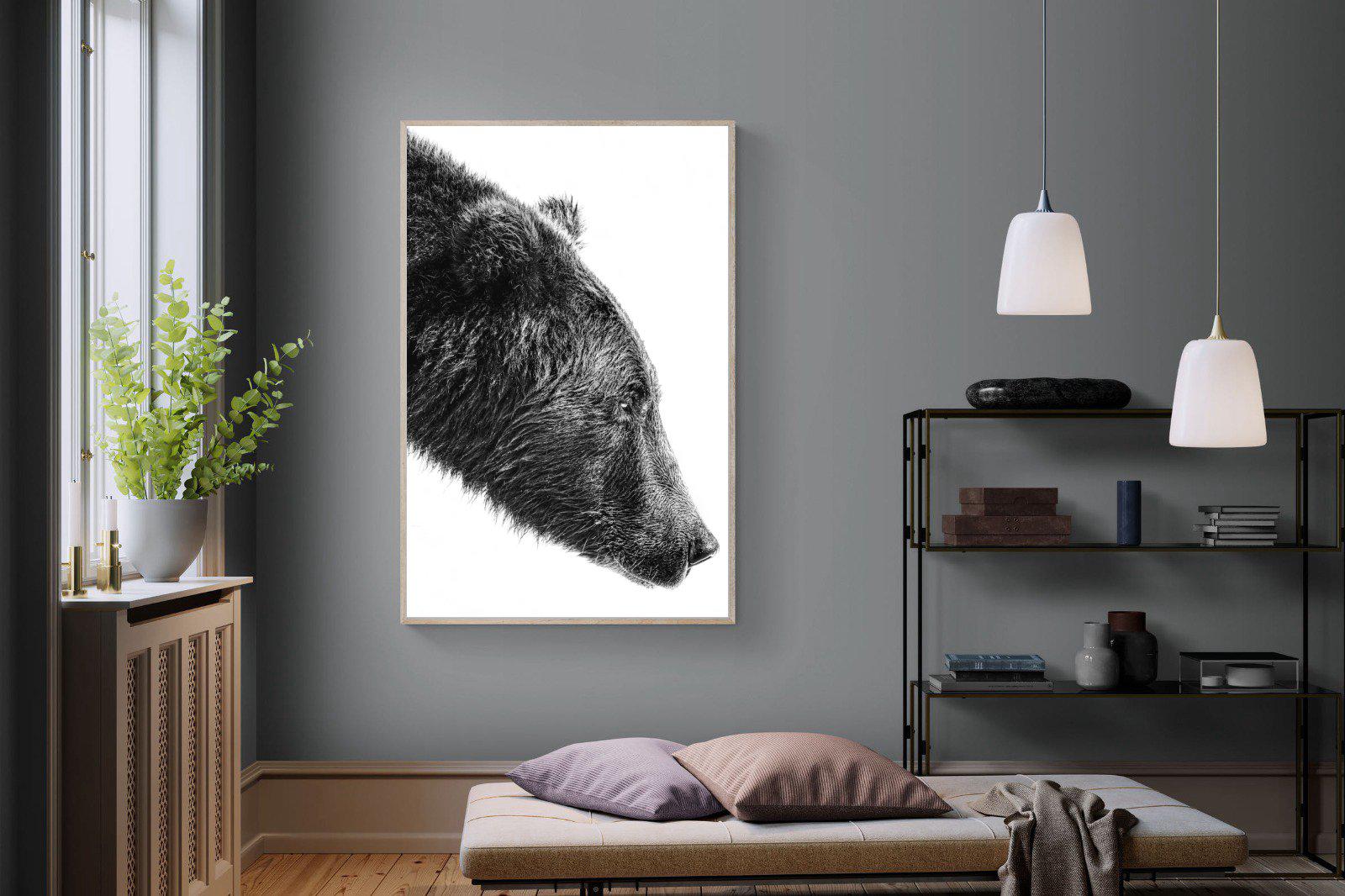 Bear-Wall_Art-120 x 180cm-Mounted Canvas-Wood-Pixalot