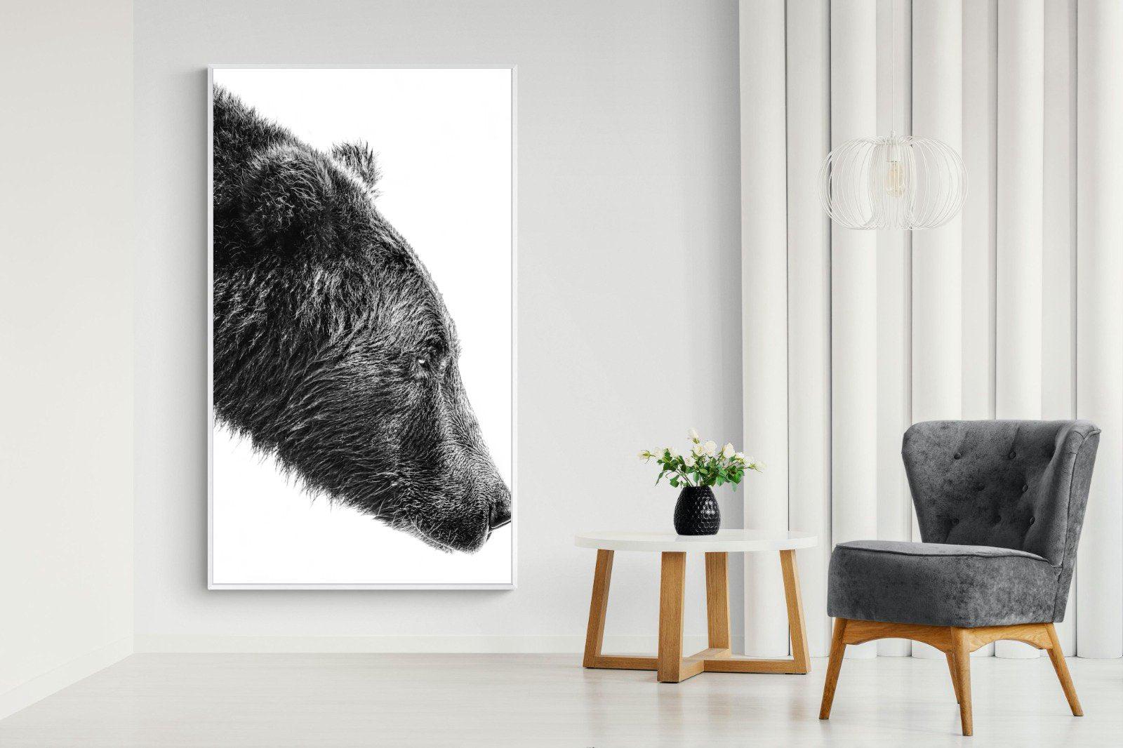 Bear-Wall_Art-130 x 220cm-Mounted Canvas-White-Pixalot