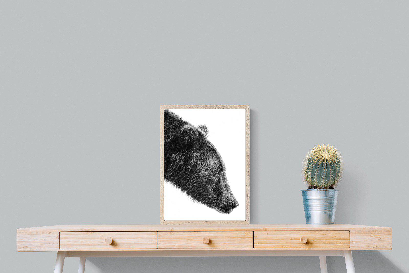 Bear-Wall_Art-45 x 60cm-Mounted Canvas-Wood-Pixalot