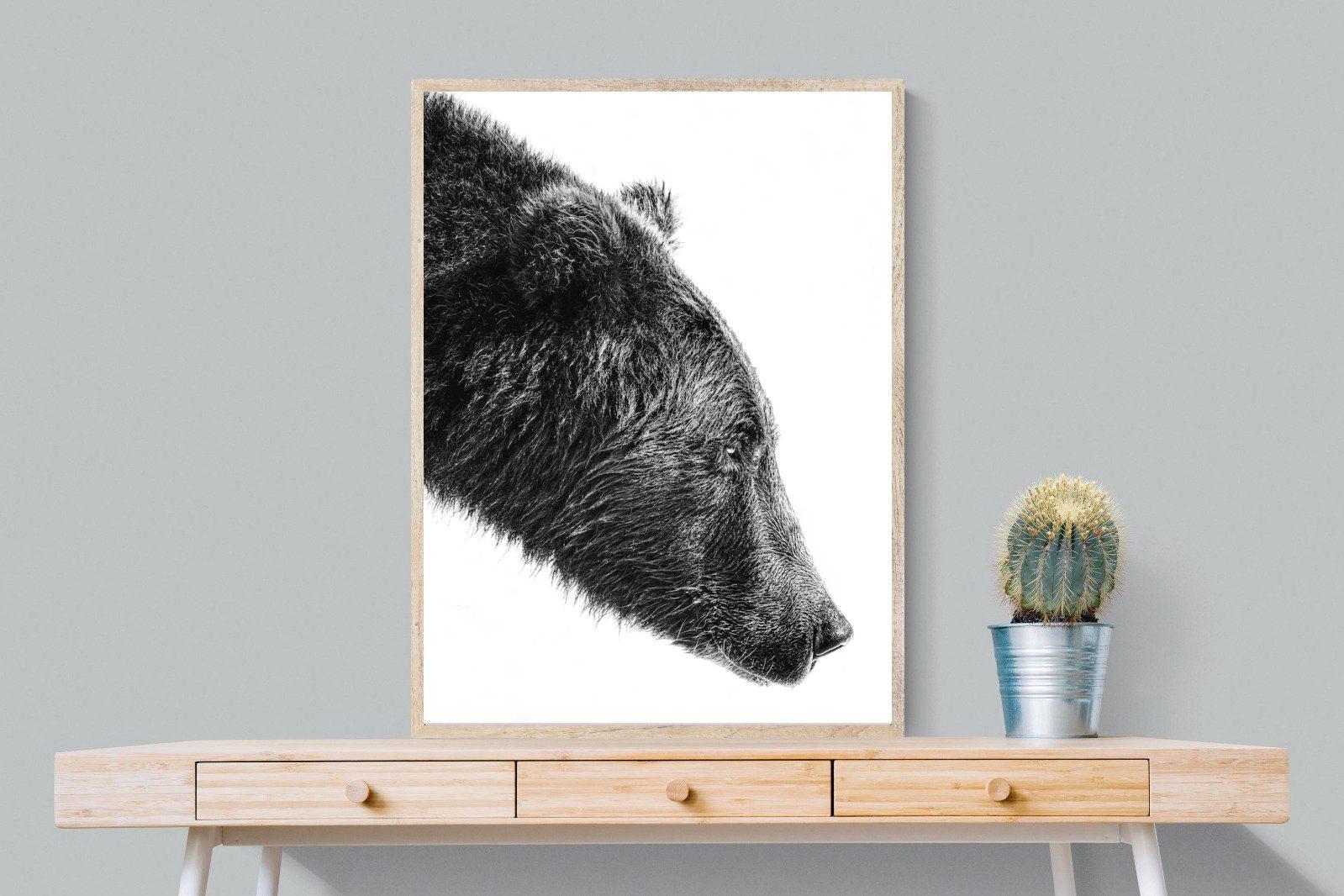 Bear-Wall_Art-75 x 100cm-Mounted Canvas-Wood-Pixalot