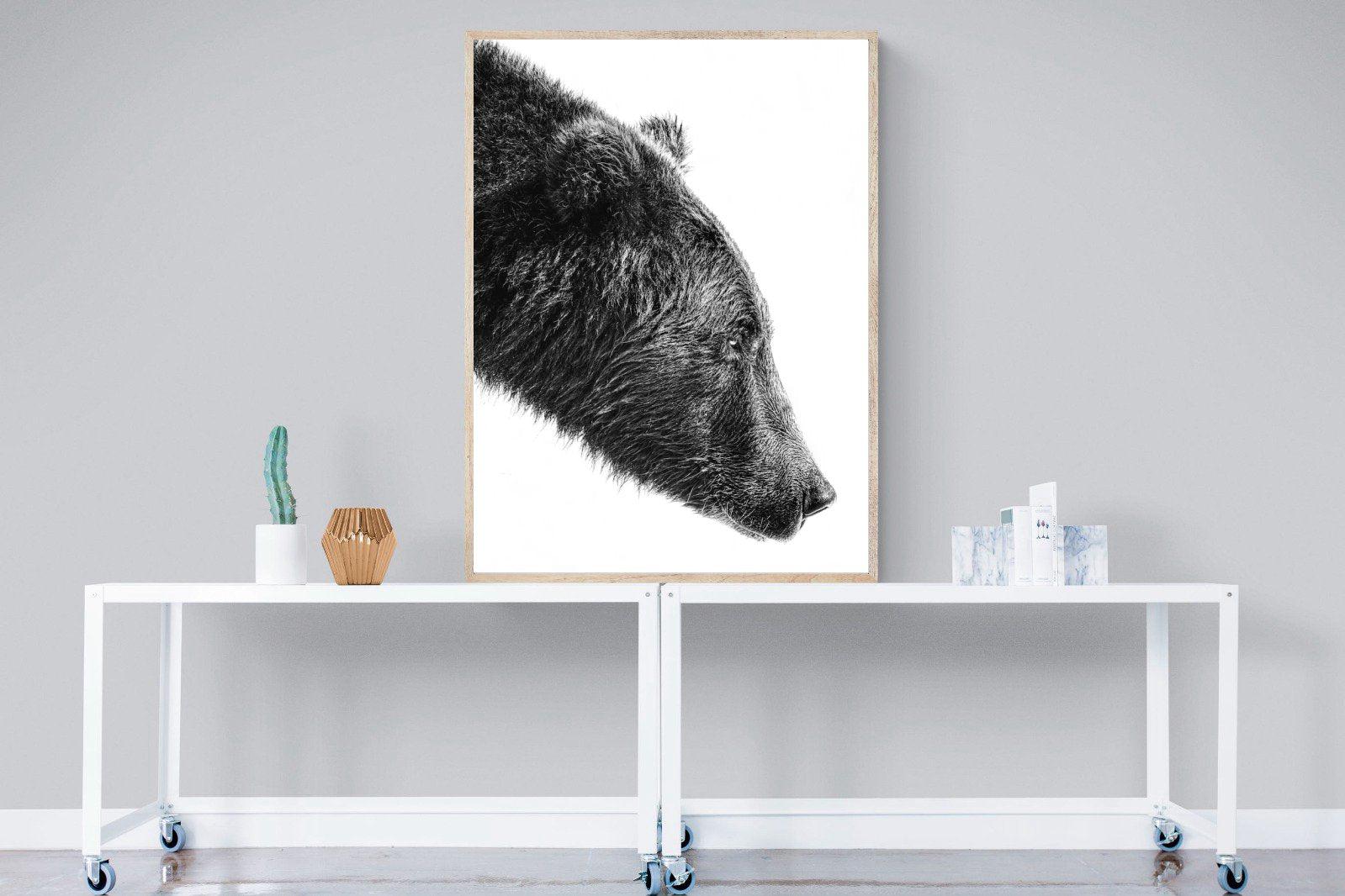 Bear-Wall_Art-90 x 120cm-Mounted Canvas-Wood-Pixalot