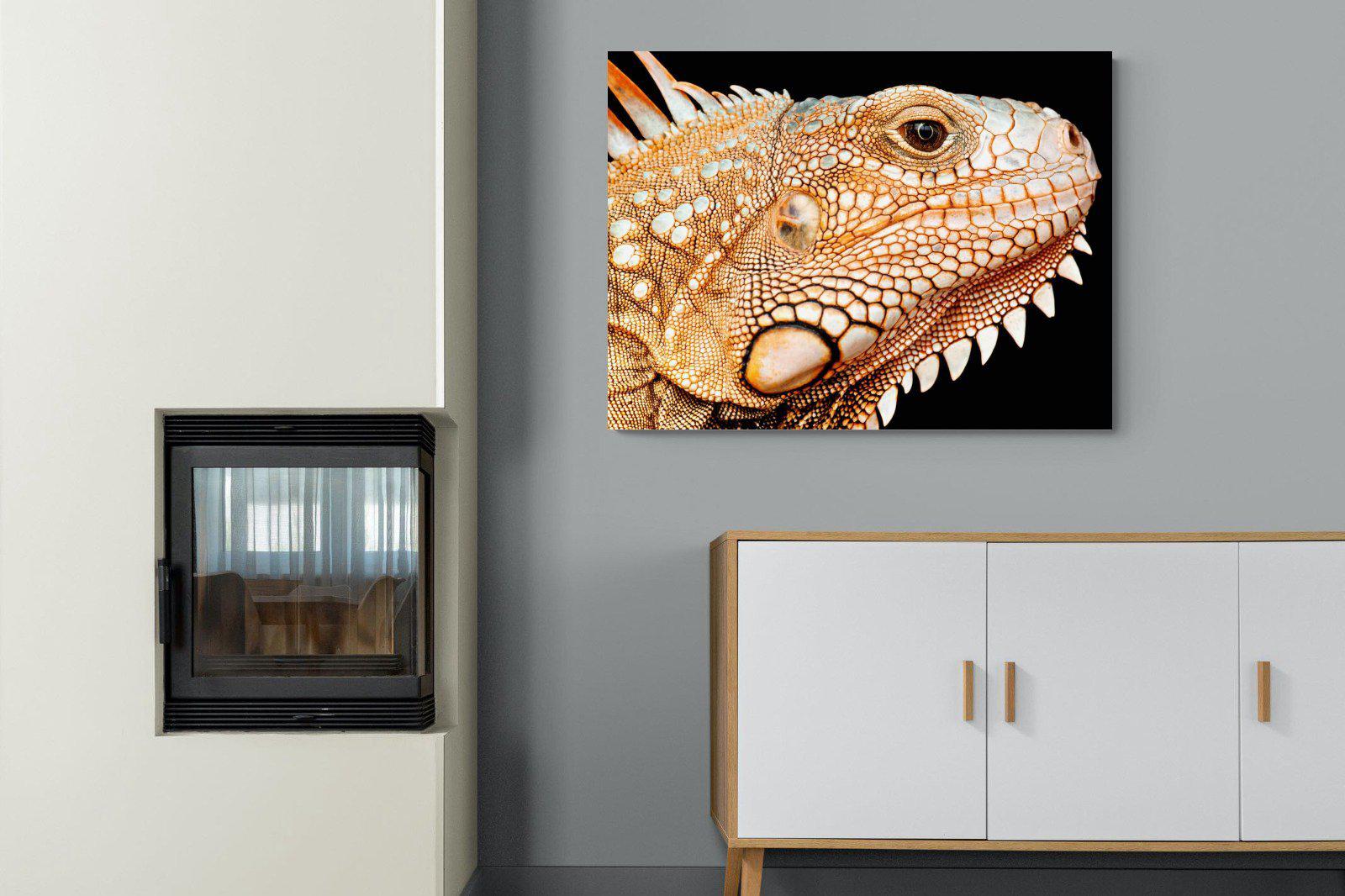 Bearded Dragon-Wall_Art-100 x 75cm-Mounted Canvas-No Frame-Pixalot