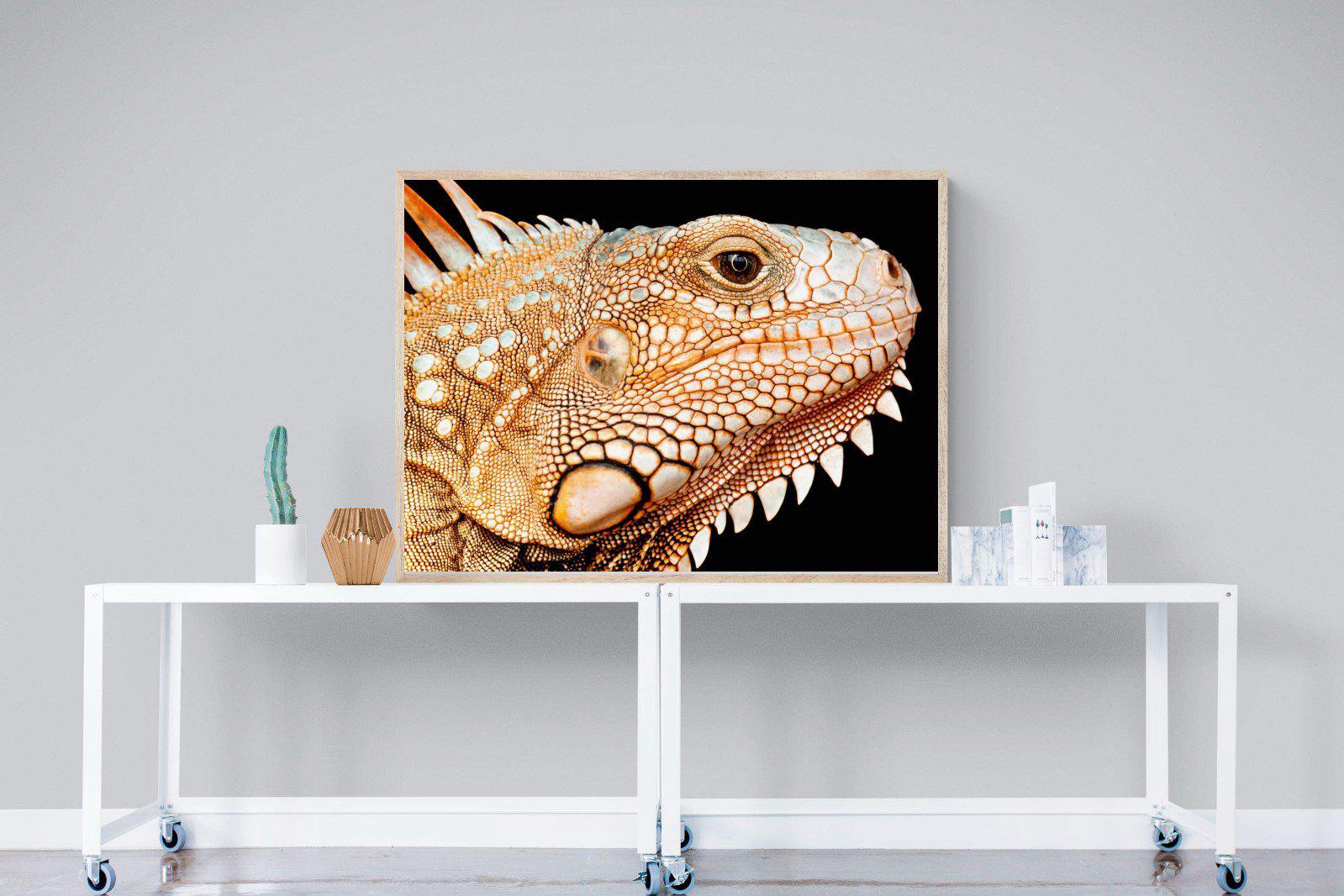 Bearded Dragon-Wall_Art-120 x 90cm-Mounted Canvas-Wood-Pixalot