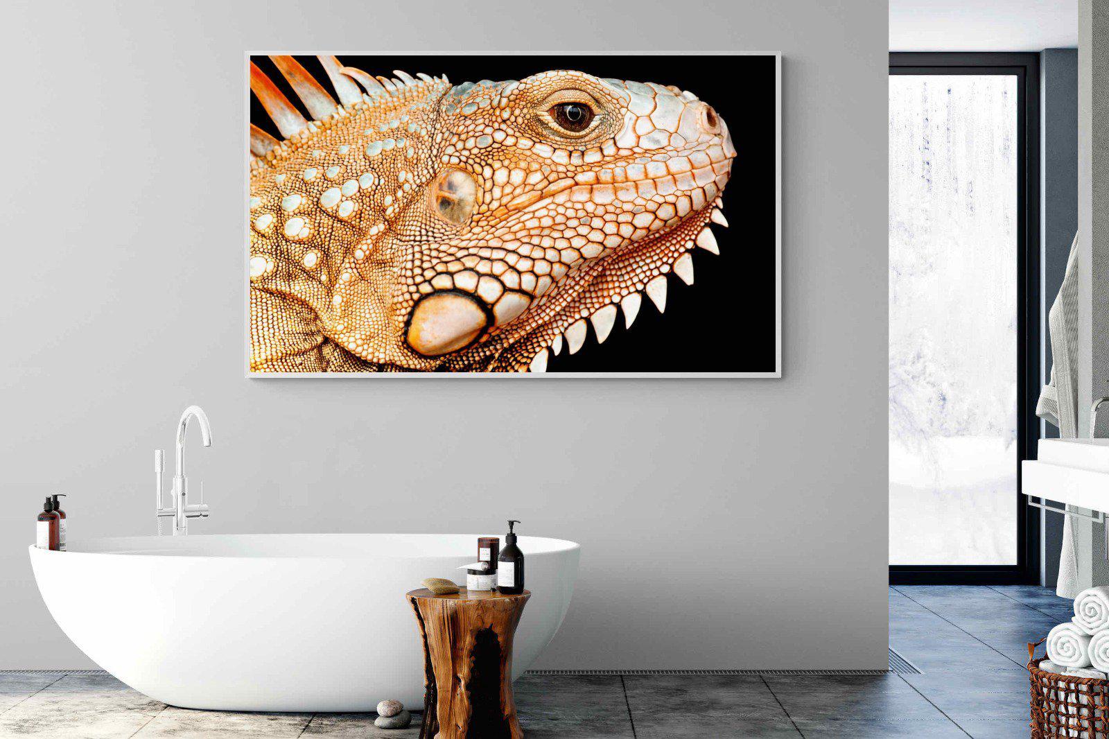Bearded Dragon-Wall_Art-180 x 110cm-Mounted Canvas-White-Pixalot