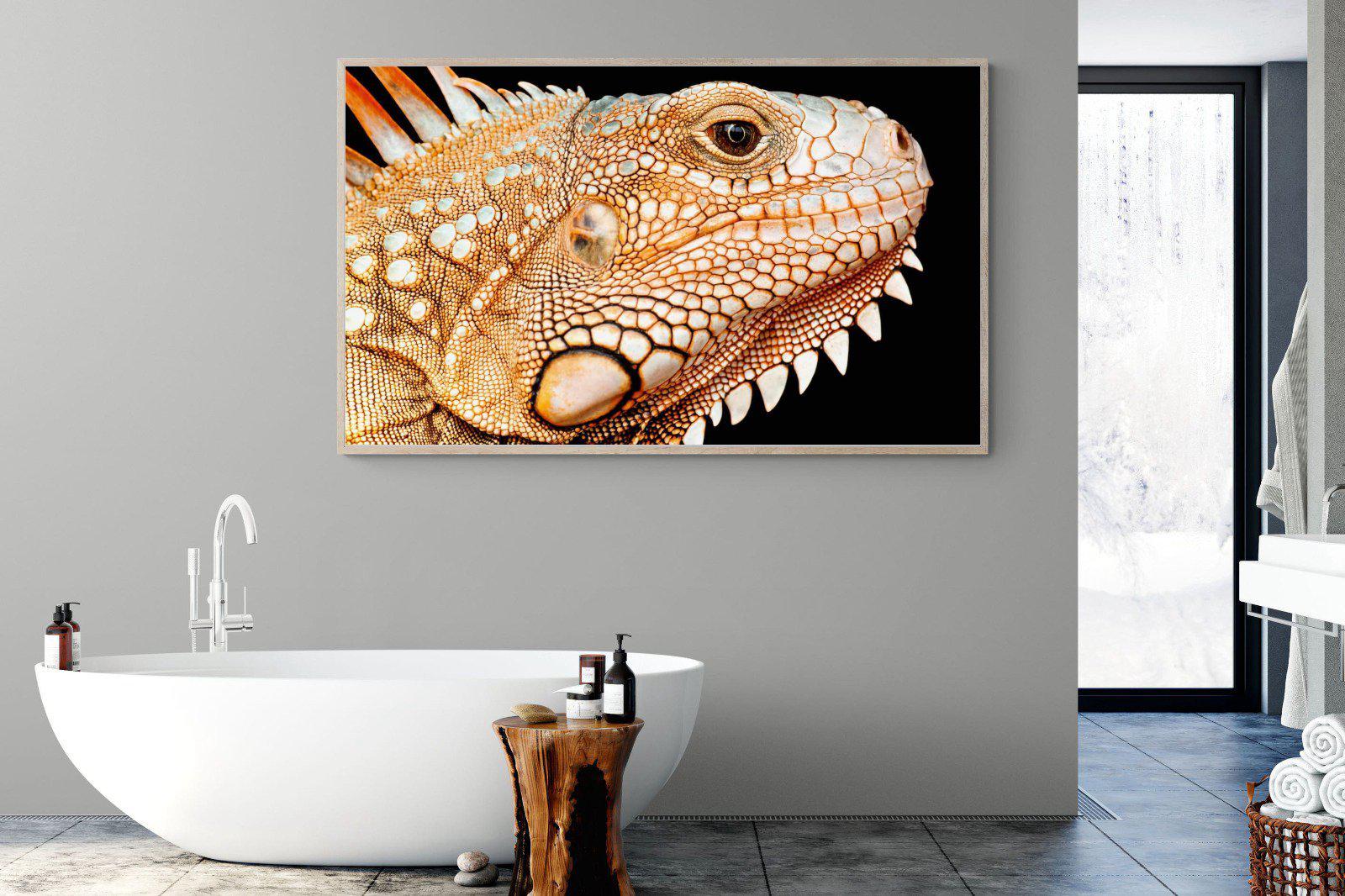 Bearded Dragon-Wall_Art-180 x 110cm-Mounted Canvas-Wood-Pixalot