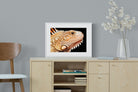 Bearded Dragon-Wall_Art-60 x 45cm-Framed Print-White-Pixalot