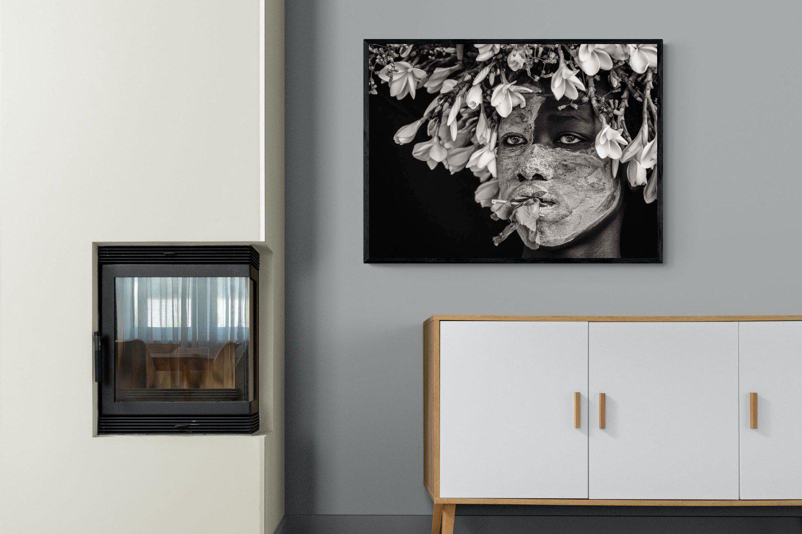 Beautification-Wall_Art-100 x 75cm-Mounted Canvas-Black-Pixalot
