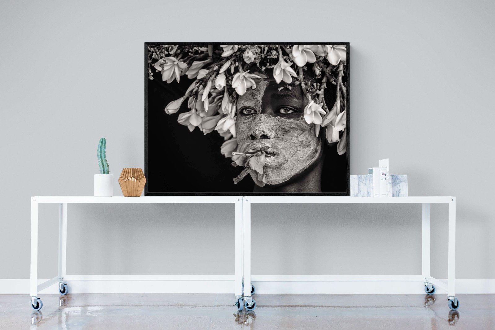 Beautification-Wall_Art-120 x 90cm-Mounted Canvas-Black-Pixalot