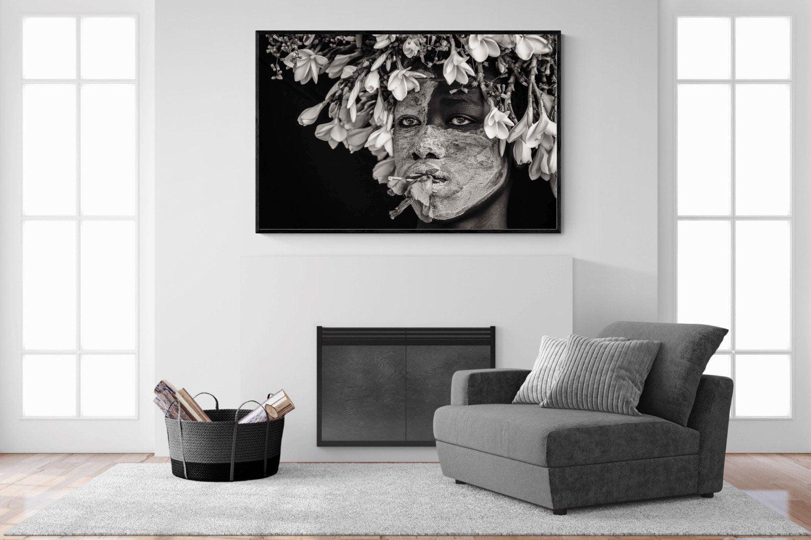 Beautification-Wall_Art-150 x 100cm-Mounted Canvas-Black-Pixalot