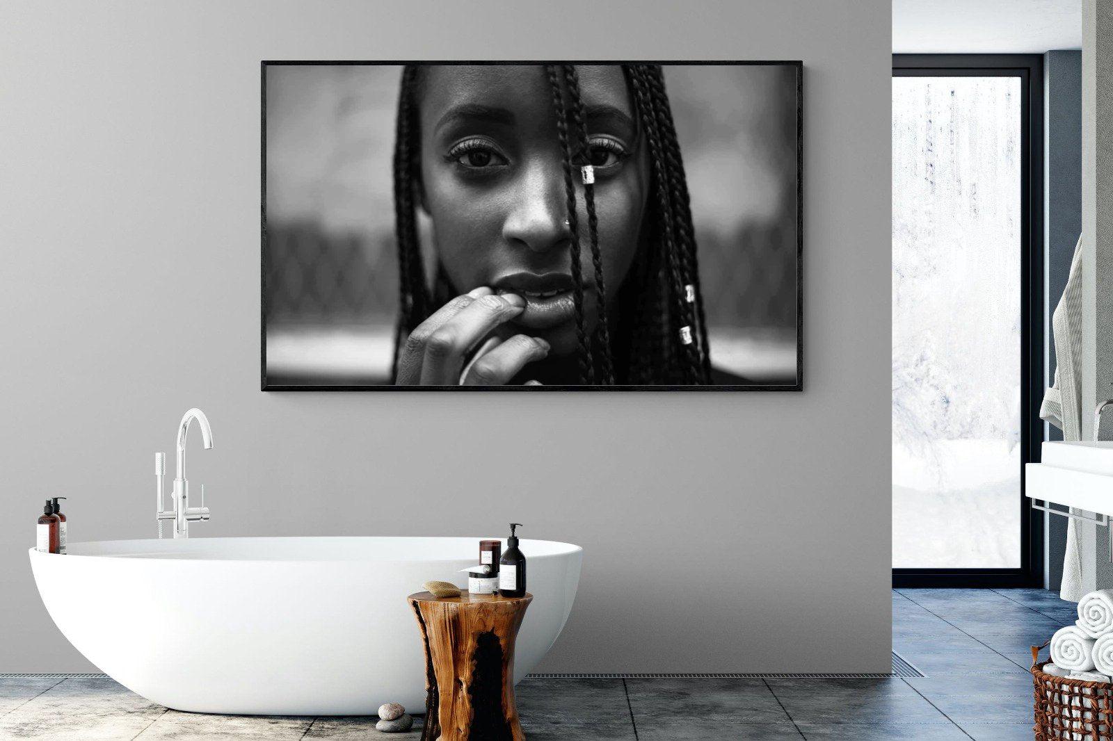 Beauty-Wall_Art-180 x 110cm-Mounted Canvas-Black-Pixalot