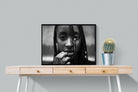 Beauty-Wall_Art-80 x 60cm-Mounted Canvas-Black-Pixalot