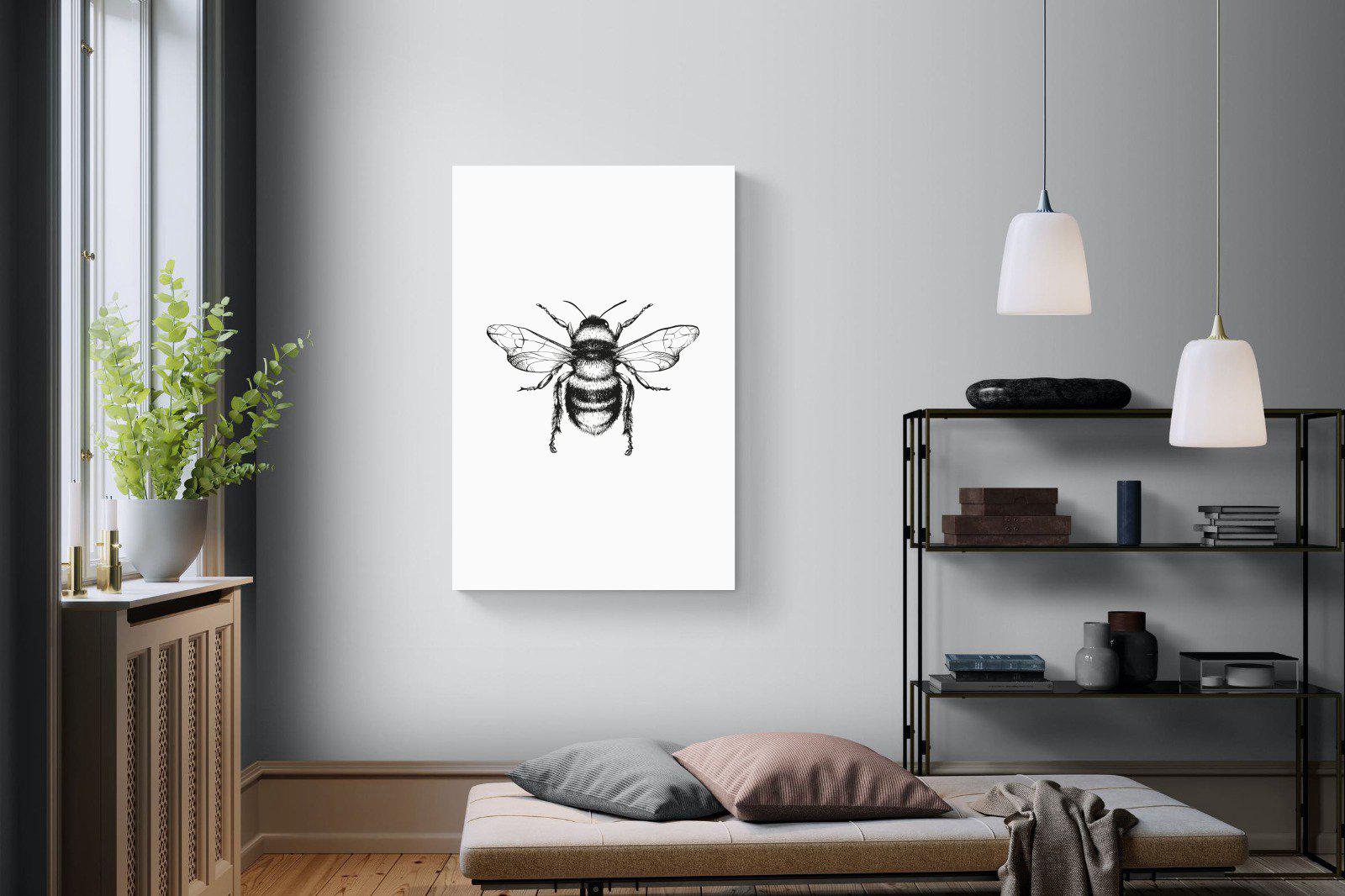 Bee-Wall_Art-100 x 150cm-Mounted Canvas-No Frame-Pixalot
