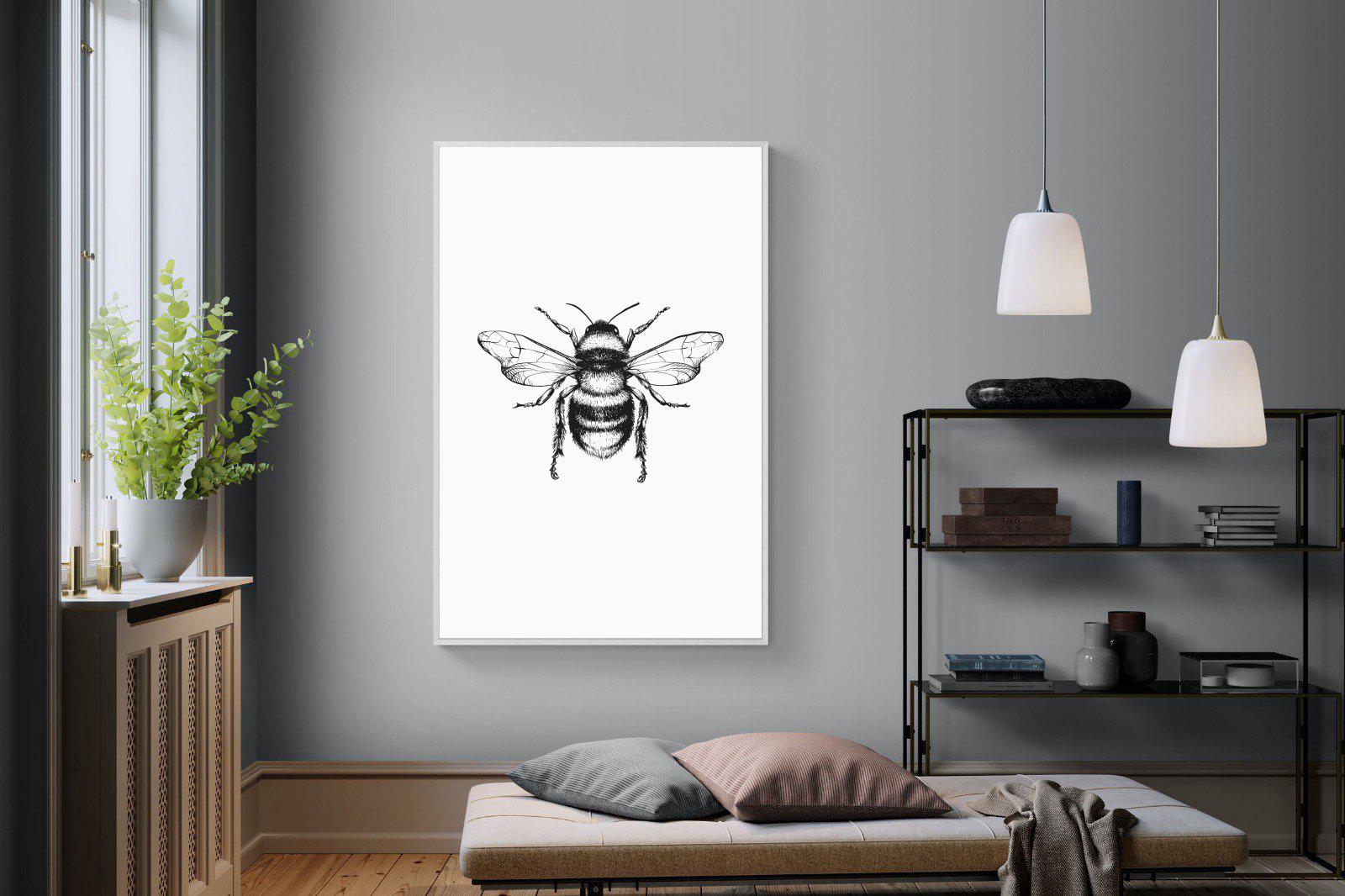 Bee-Wall_Art-120 x 180cm-Mounted Canvas-White-Pixalot