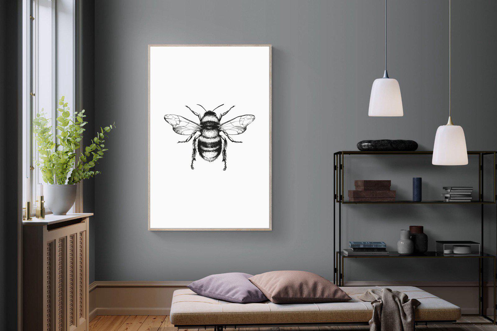 Bee-Wall_Art-120 x 180cm-Mounted Canvas-Wood-Pixalot