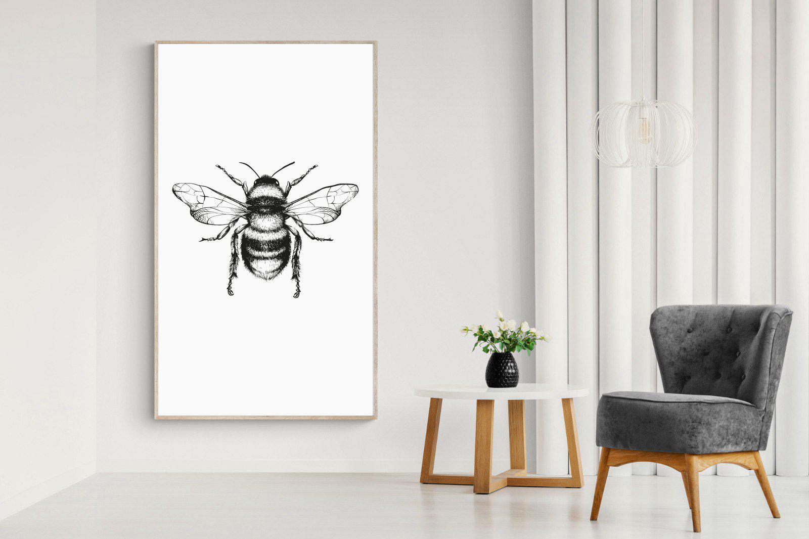 Bee-Wall_Art-130 x 220cm-Mounted Canvas-Wood-Pixalot