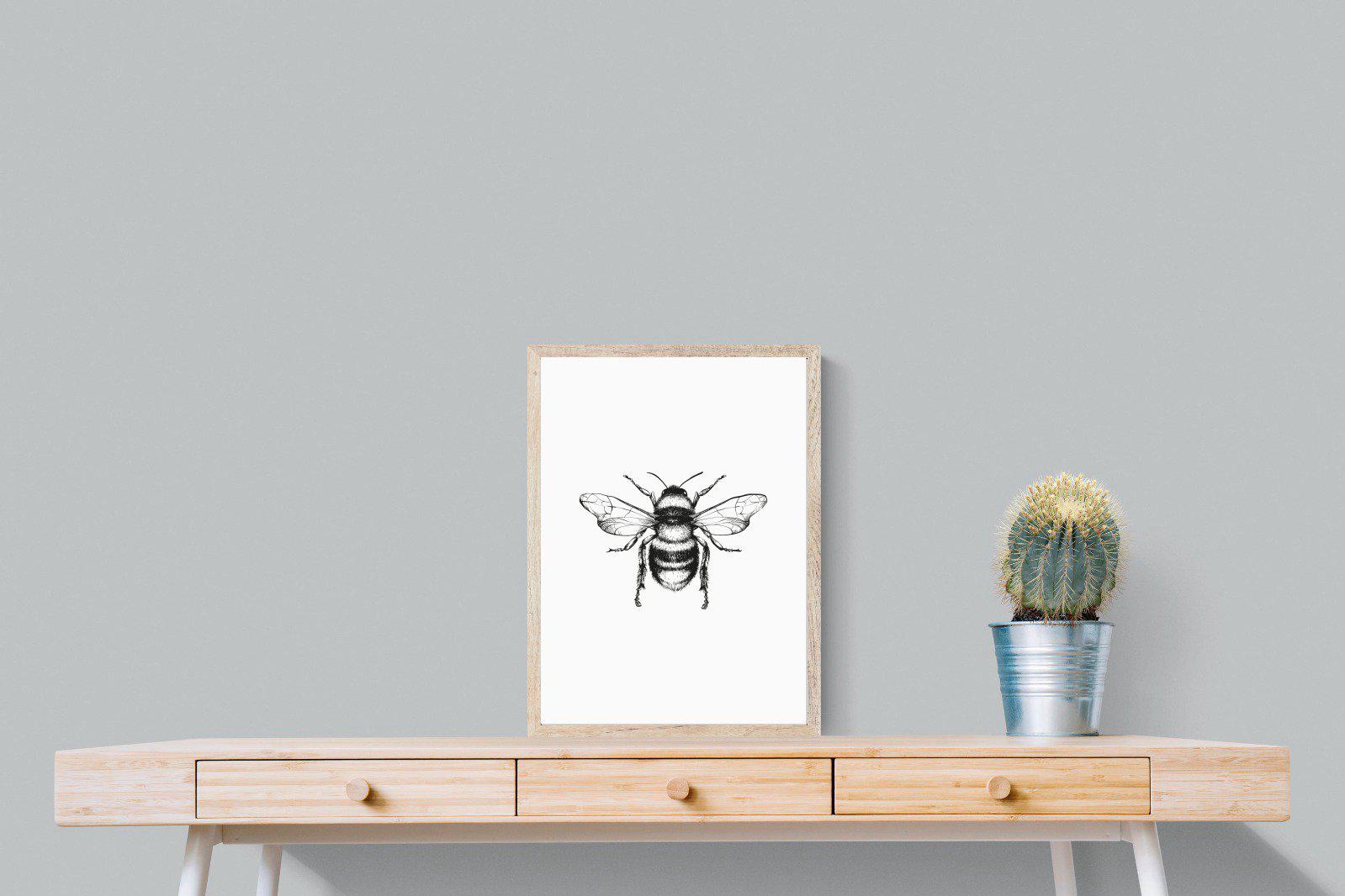 Bee-Wall_Art-45 x 60cm-Mounted Canvas-Wood-Pixalot