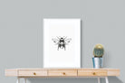 Bee-Wall_Art-60 x 80cm-Framed Print-White-Pixalot
