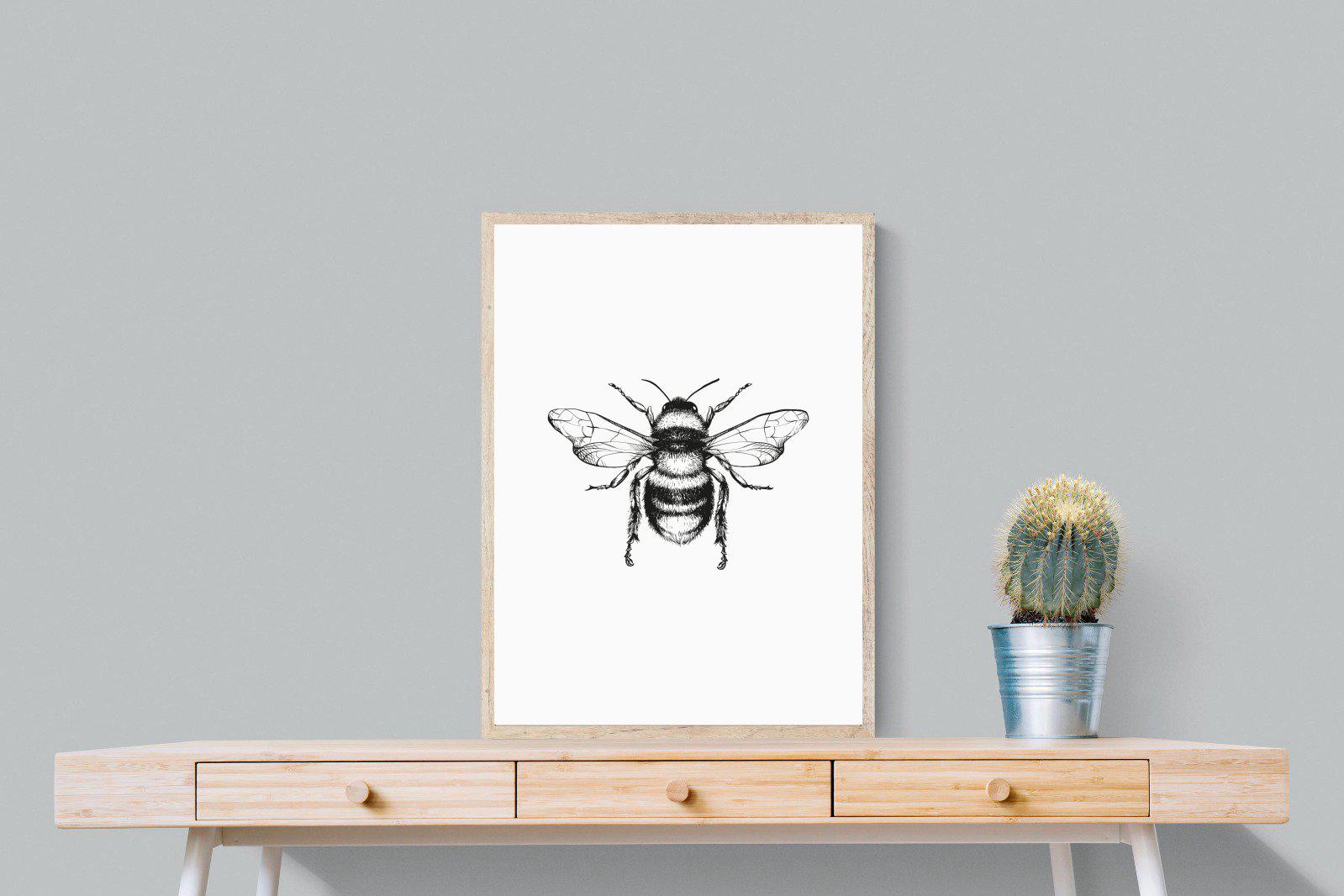Bee-Wall_Art-60 x 80cm-Mounted Canvas-Wood-Pixalot