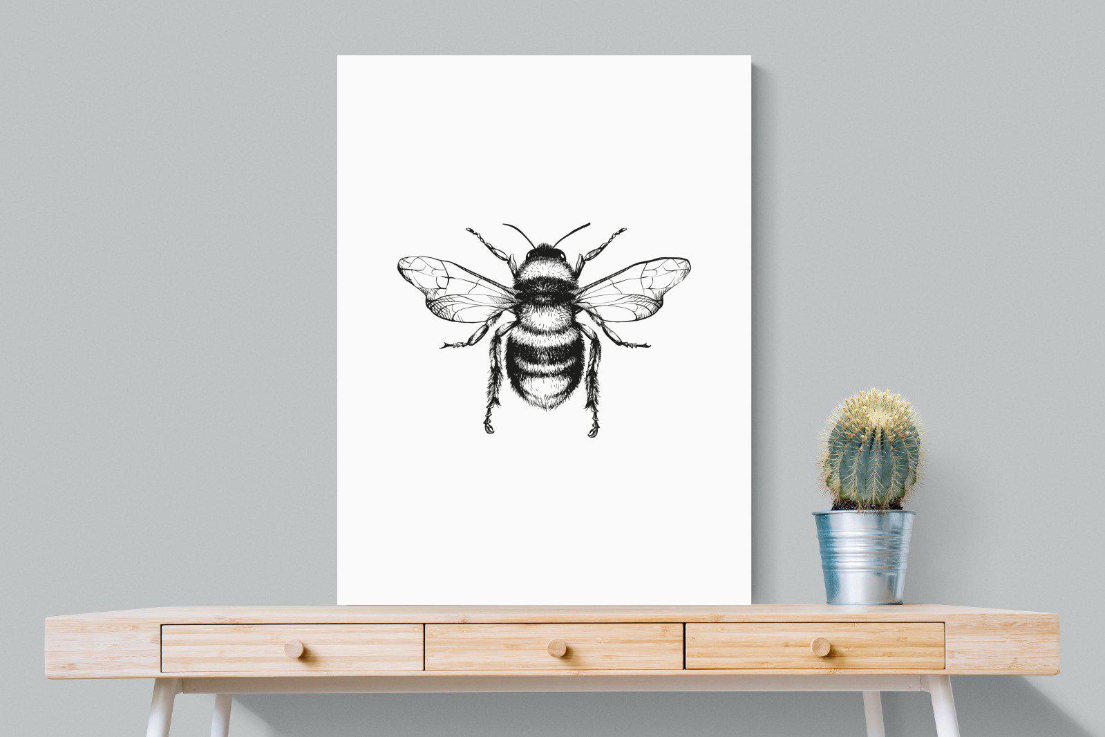 Bee-Wall_Art-75 x 100cm-Mounted Canvas-No Frame-Pixalot