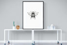 Bee-Wall_Art-90 x 120cm-Framed Print-Black-Pixalot