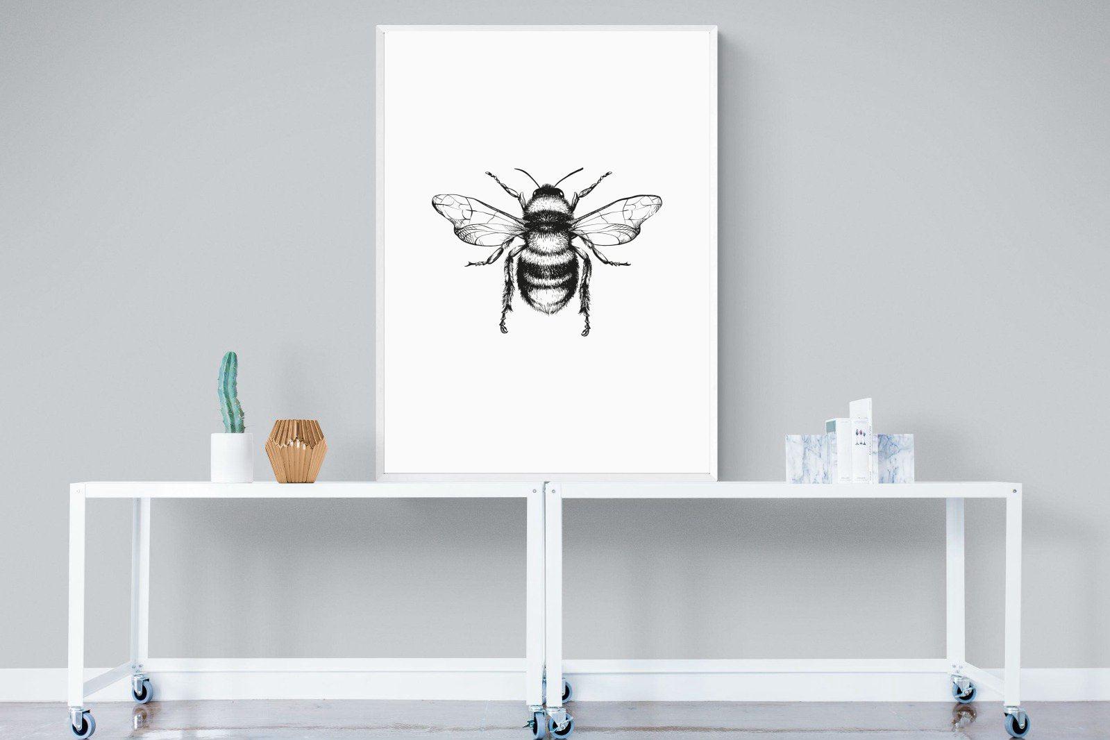Bee-Wall_Art-90 x 120cm-Mounted Canvas-White-Pixalot