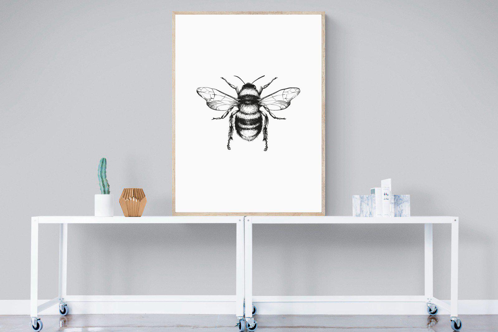 Bee-Wall_Art-90 x 120cm-Mounted Canvas-Wood-Pixalot