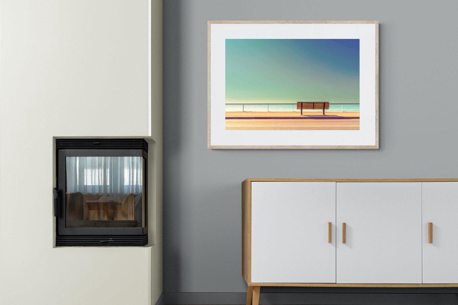 Bench-Wall_Art-100 x 75cm-Framed Print-Wood-Pixalot
