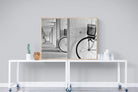 Bike & Basket-Wall_Art-120 x 90cm-Mounted Canvas-Wood-Pixalot
