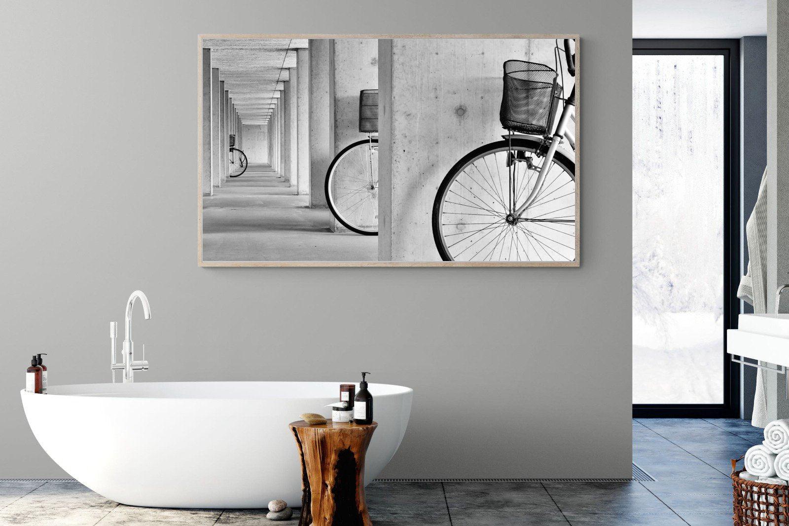 Bike & Basket-Wall_Art-180 x 110cm-Mounted Canvas-Wood-Pixalot