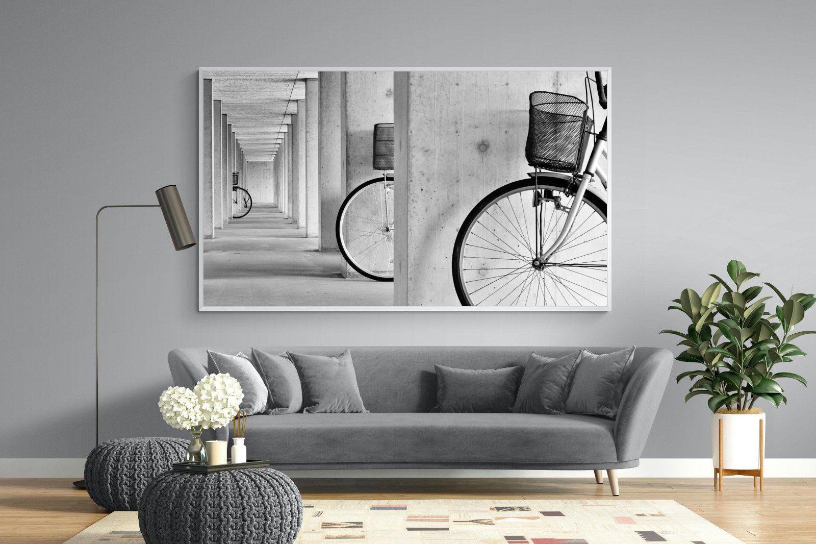Bike & Basket-Wall_Art-220 x 130cm-Mounted Canvas-White-Pixalot