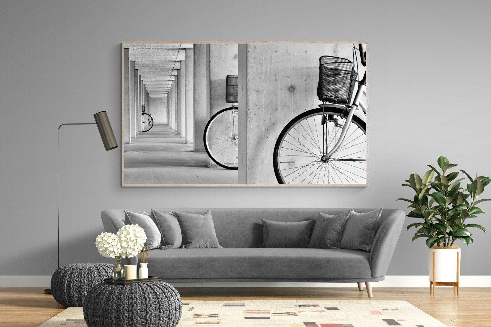 Bike & Basket-Wall_Art-220 x 130cm-Mounted Canvas-Wood-Pixalot