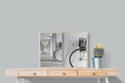 Bike & Basket-Wall_Art-80 x 60cm-Mounted Canvas-Wood-Pixalot