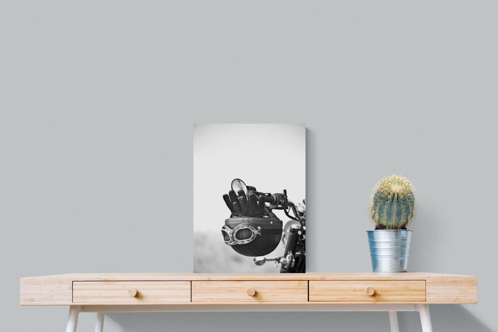 Biker Gear-Wall_Art-45 x 60cm-Mounted Canvas-No Frame-Pixalot