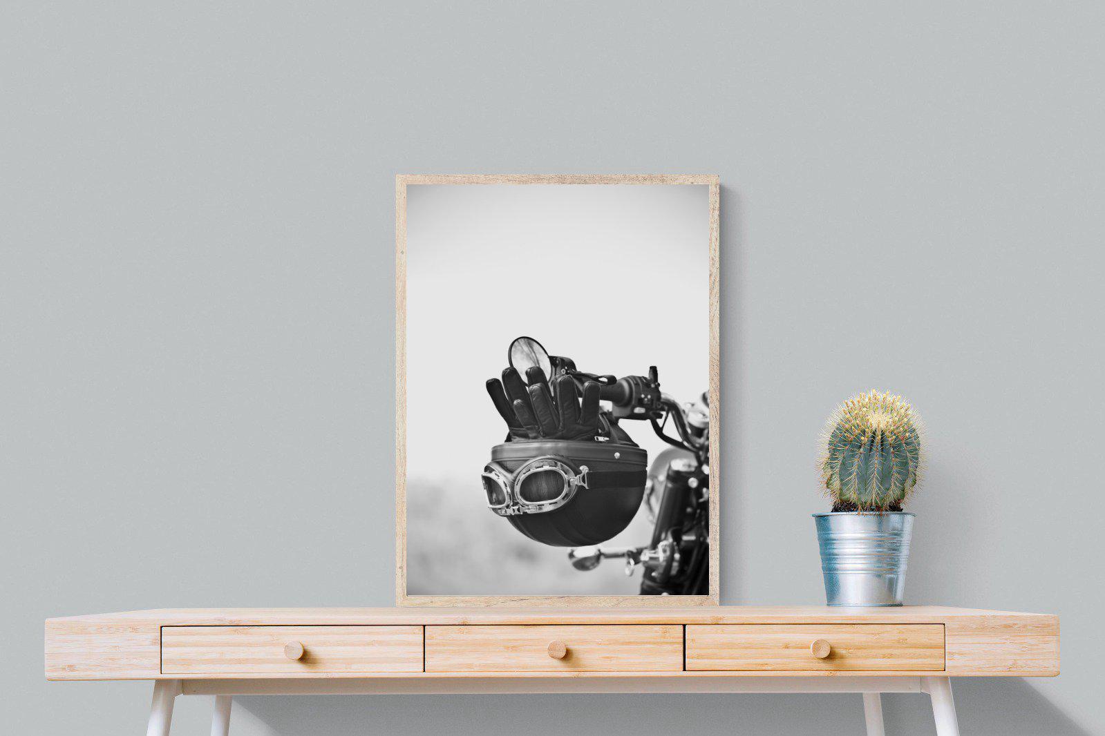 Biker Gear-Wall_Art-60 x 80cm-Mounted Canvas-Wood-Pixalot