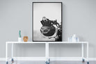 Biker Gear-Wall_Art-90 x 120cm-Mounted Canvas-Black-Pixalot