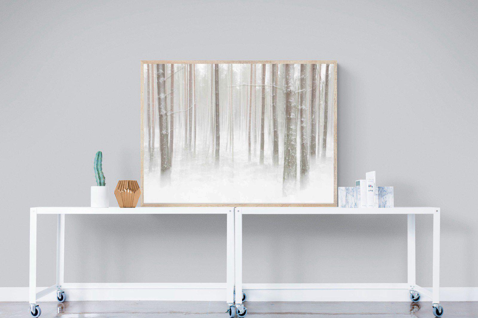 Birch Forest-Wall_Art-120 x 90cm-Mounted Canvas-Wood-Pixalot