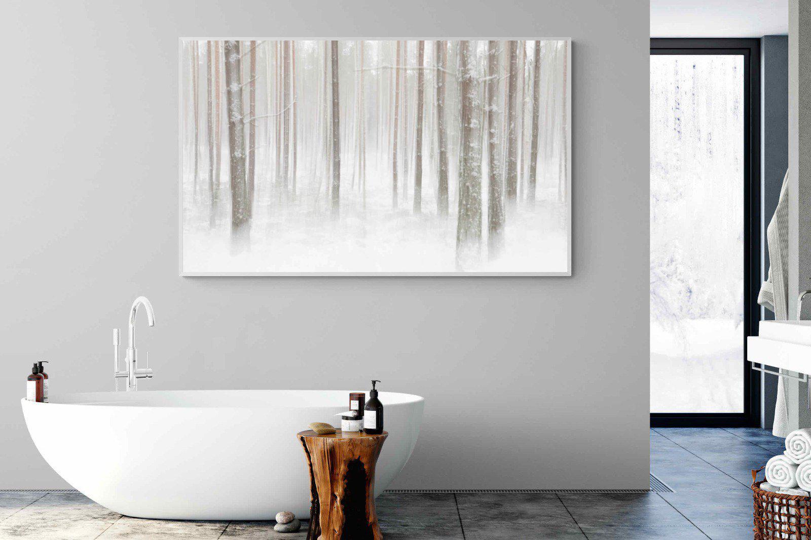 Birch Forest-Wall_Art-180 x 110cm-Mounted Canvas-White-Pixalot