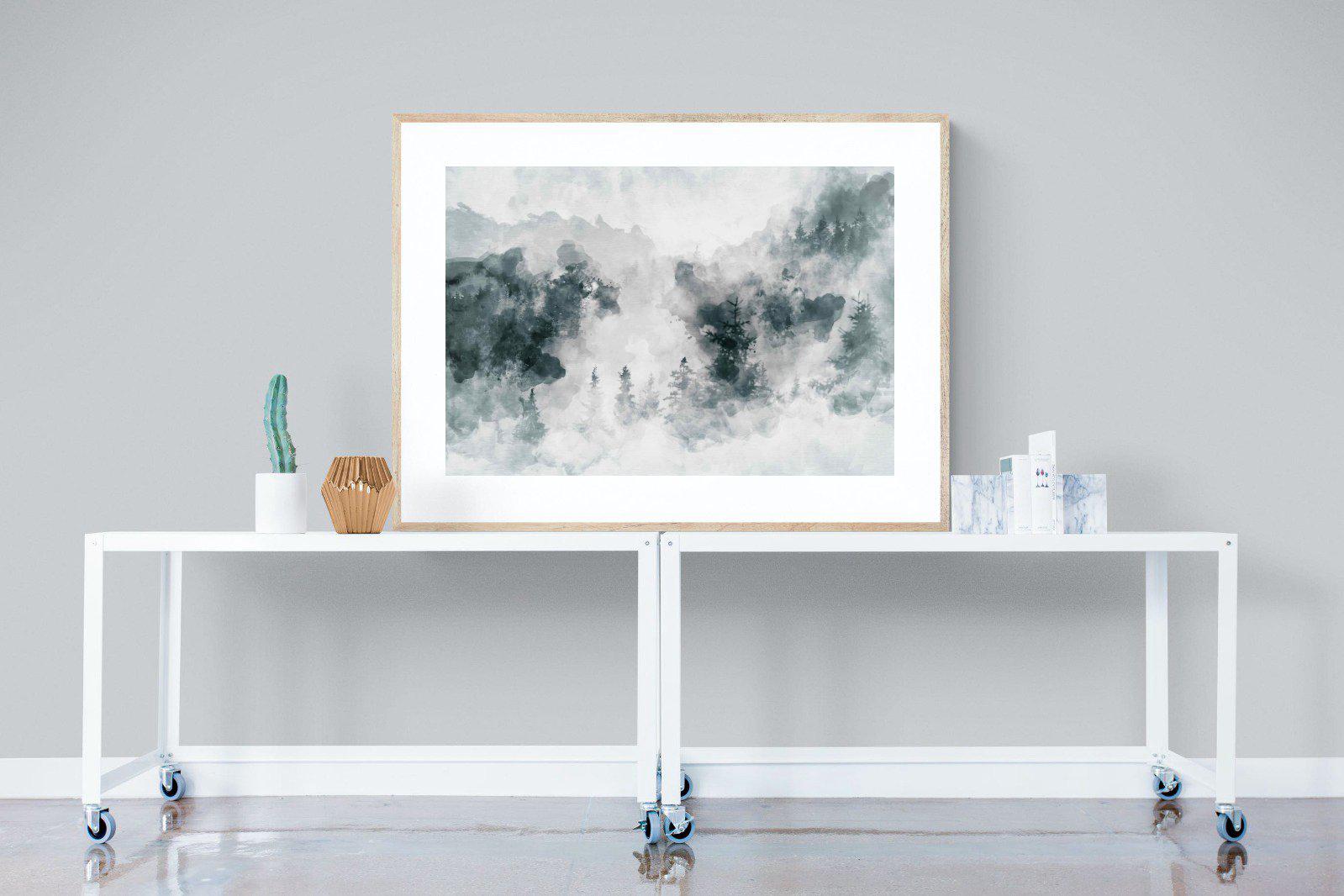 Birch Trees-Wall_Art-120 x 90cm-Framed Print-Wood-Pixalot