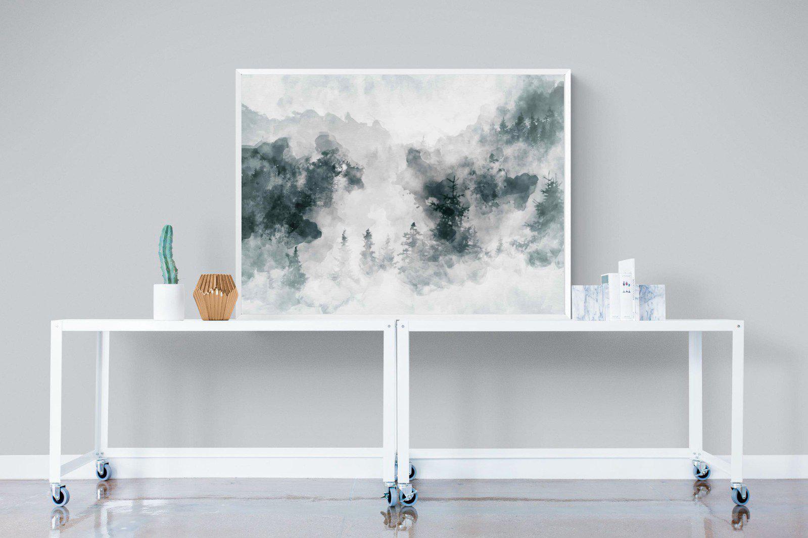 Birch Trees-Wall_Art-120 x 90cm-Mounted Canvas-White-Pixalot