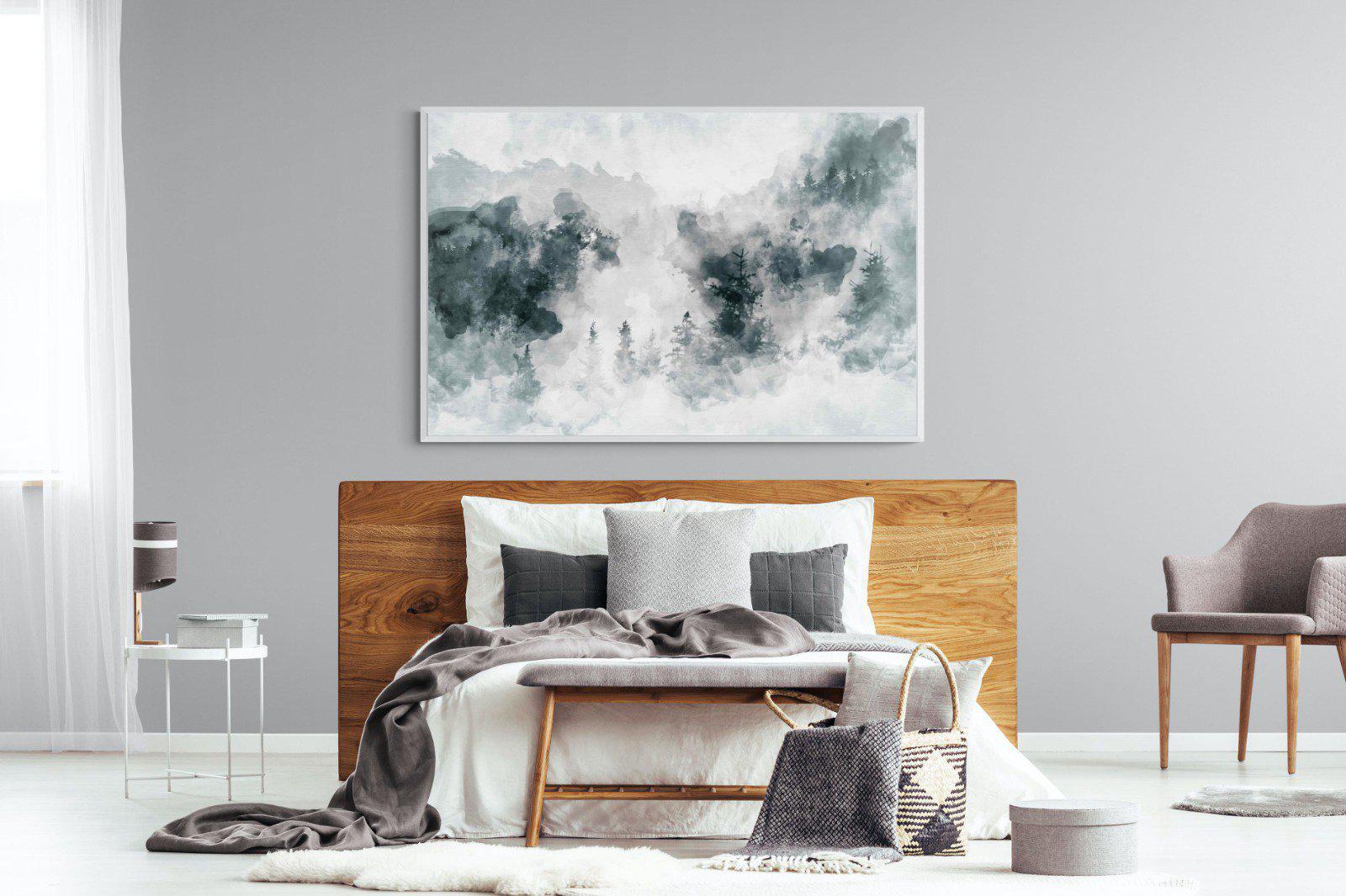 Birch Trees-Wall_Art-150 x 100cm-Mounted Canvas-White-Pixalot
