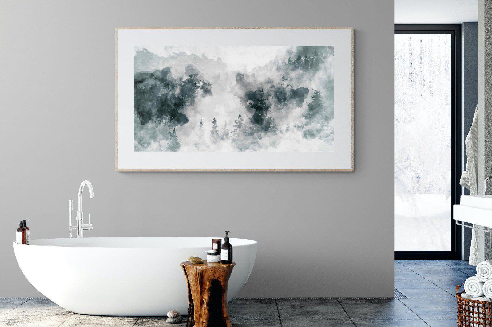 Birch Trees-Wall_Art-180 x 110cm-Framed Print-Wood-Pixalot