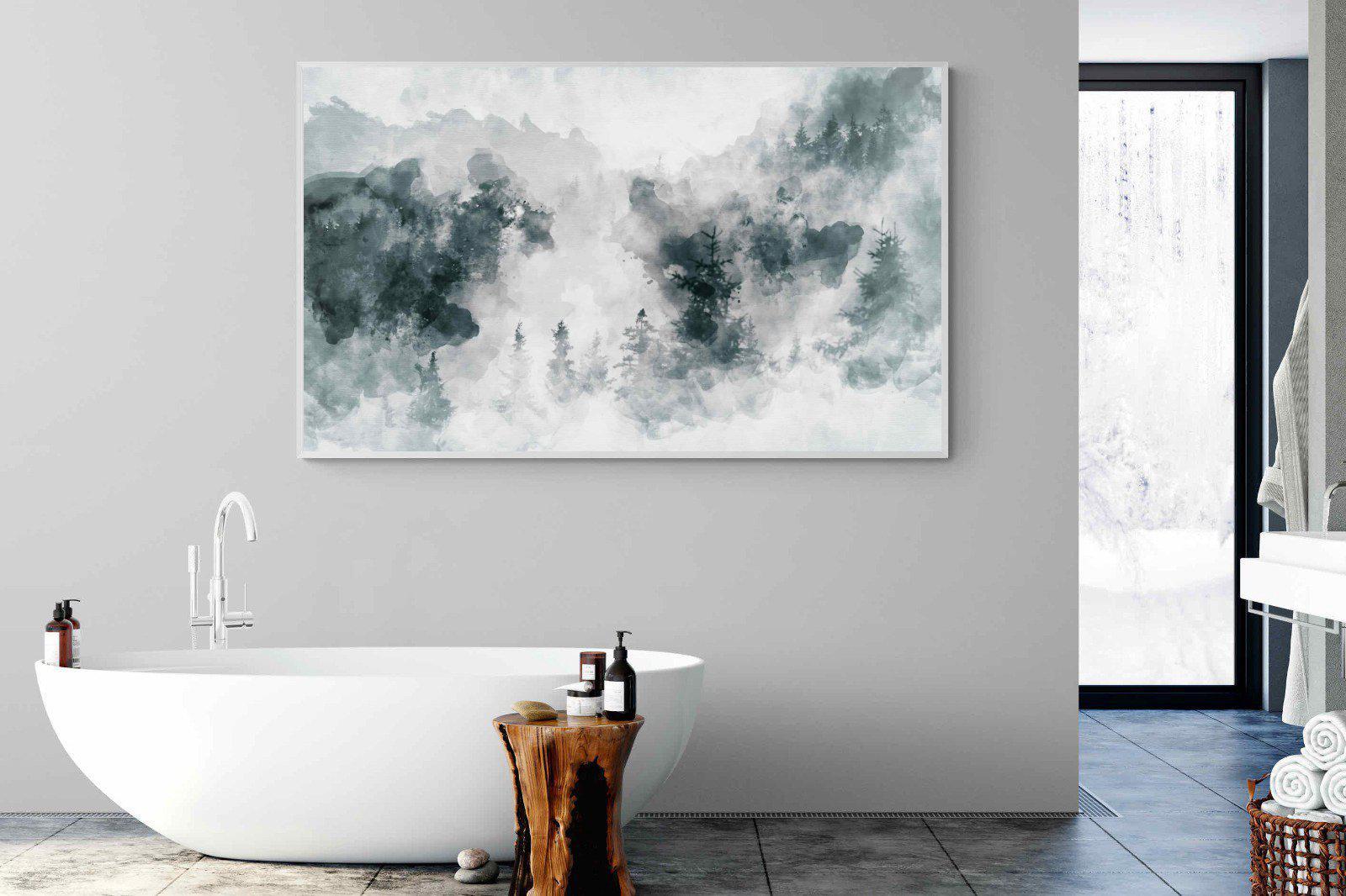 Birch Trees-Wall_Art-180 x 110cm-Mounted Canvas-White-Pixalot