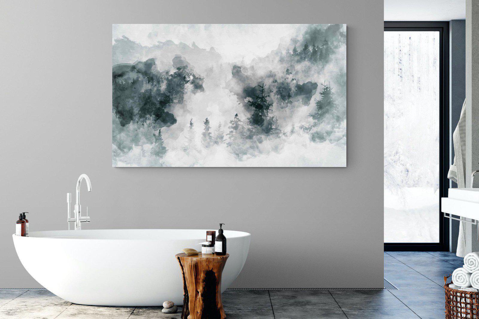 Birch Trees-Wall_Art-180 x 110cm-Mounted Canvas-No Frame-Pixalot