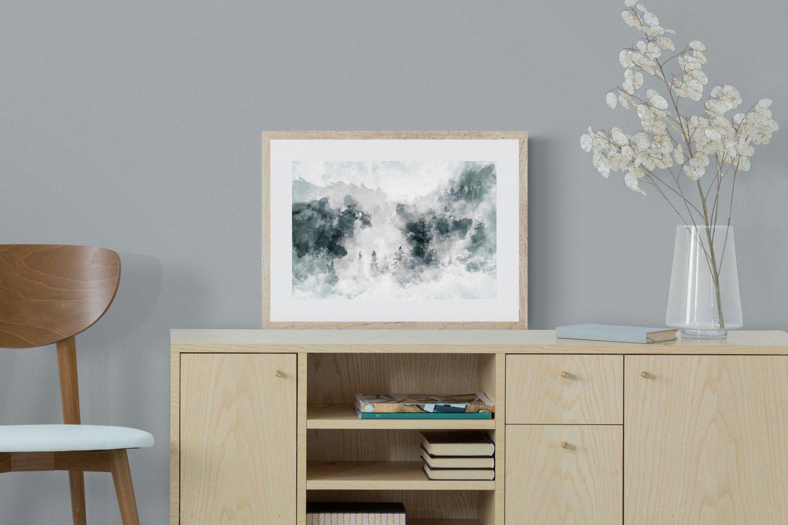 Birch Trees-Wall_Art-60 x 45cm-Framed Print-Wood-Pixalot