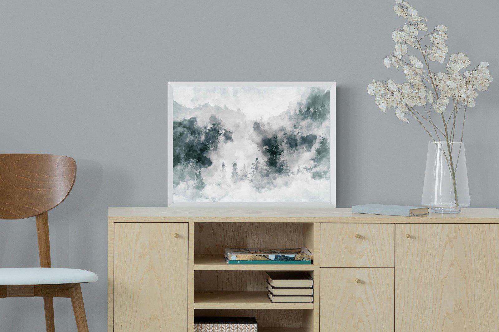 Birch Trees-Wall_Art-60 x 45cm-Mounted Canvas-White-Pixalot