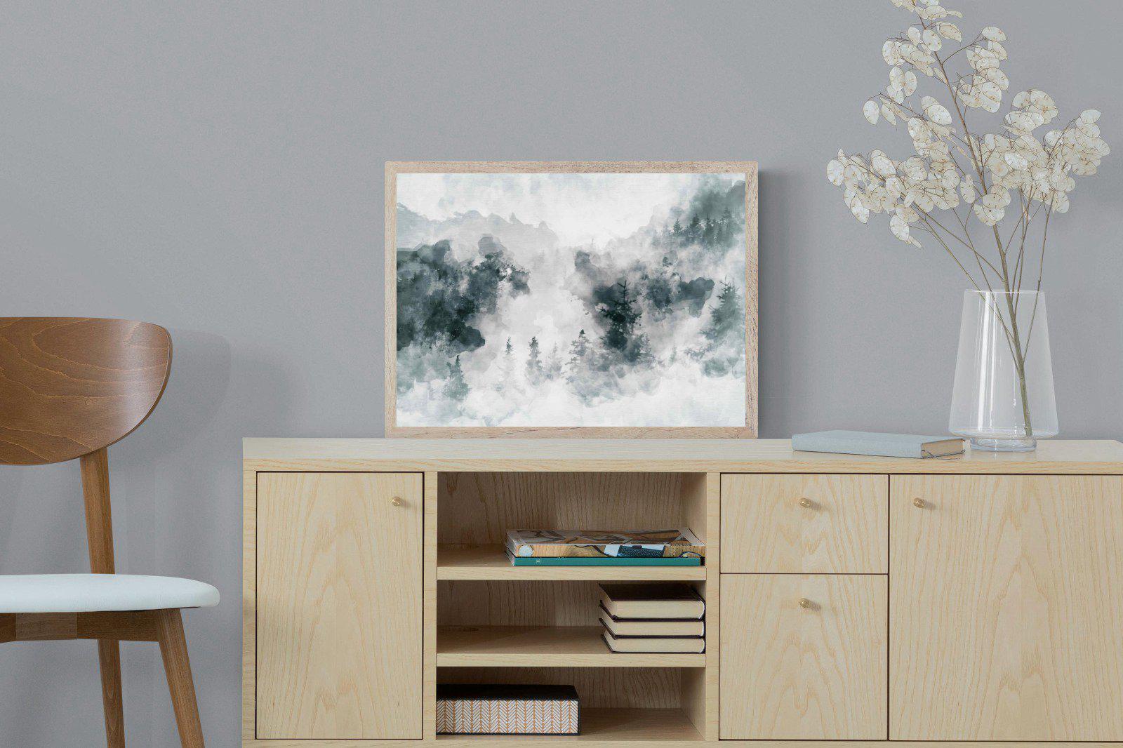 Birch Trees-Wall_Art-60 x 45cm-Mounted Canvas-Wood-Pixalot